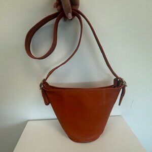 Coach Tangerine Leather Shoulder Bag